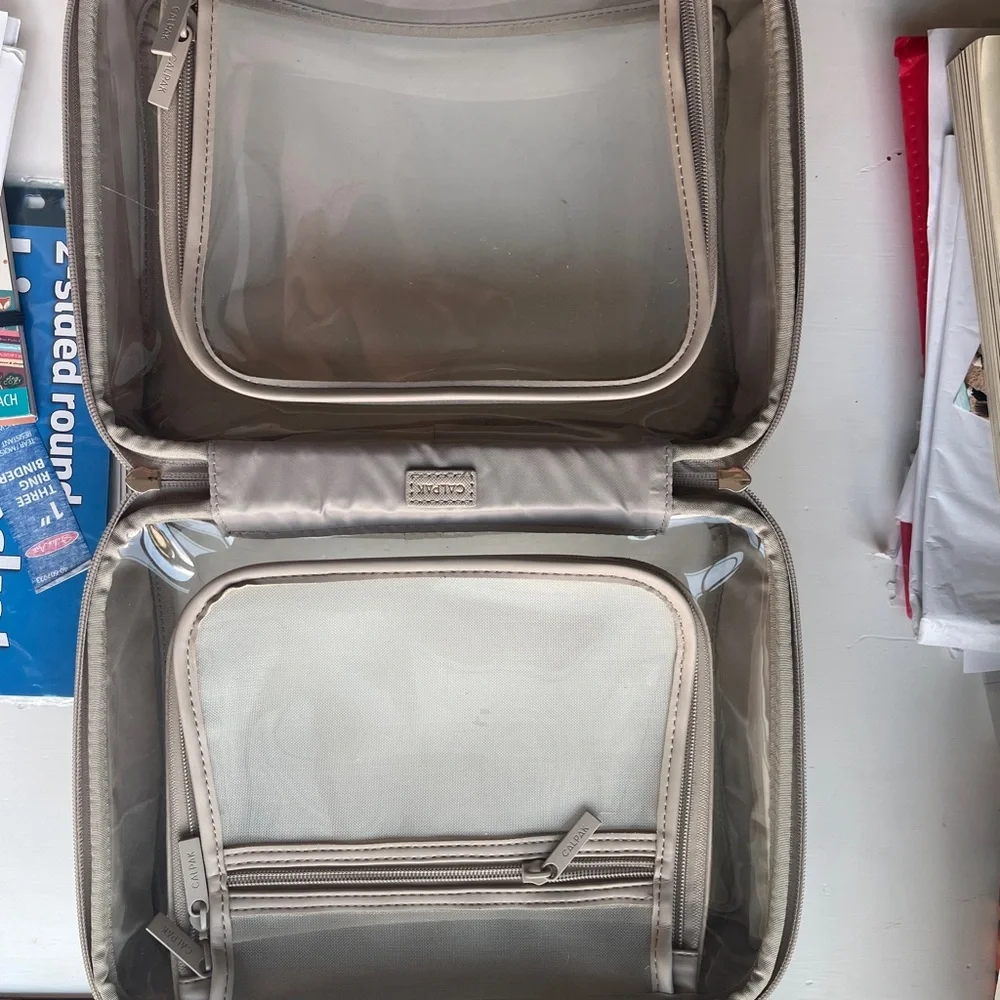 Calpak Gray Medium Makeup Bag Case EUC - Picture 6 of 9